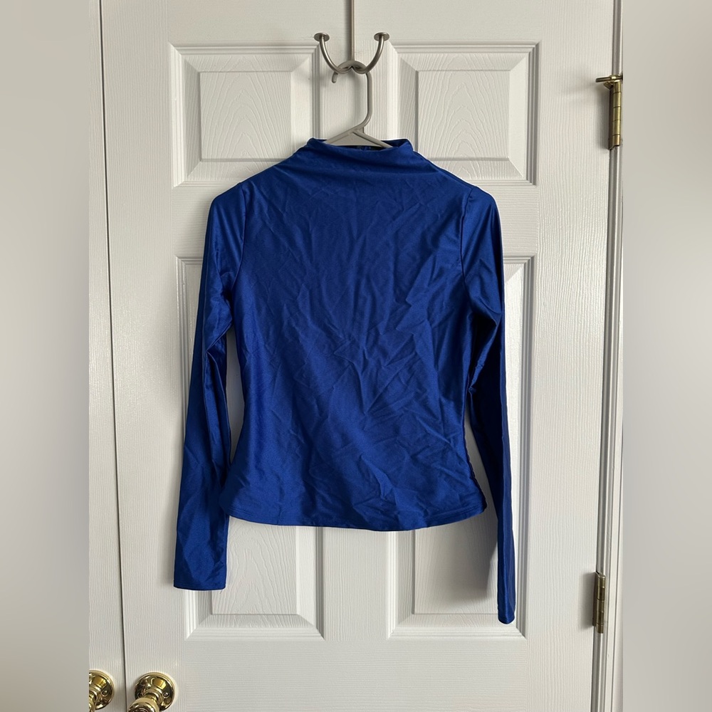 Naked Wardrobe Vibrant Blue Long Sleeve Top